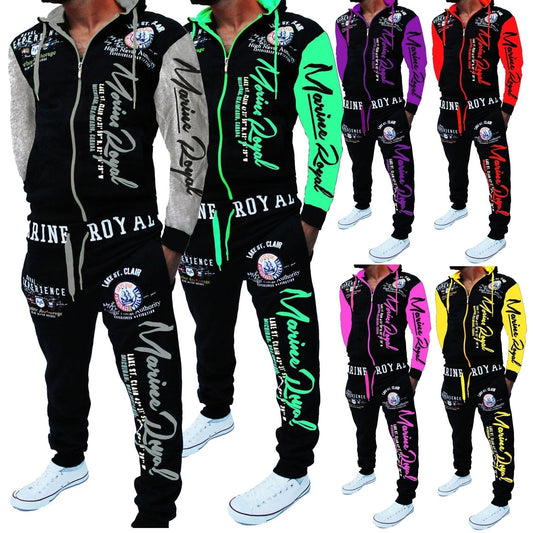 Men Tracksuit 2 Piece Tops and Pants Mens Sweat Suits Set