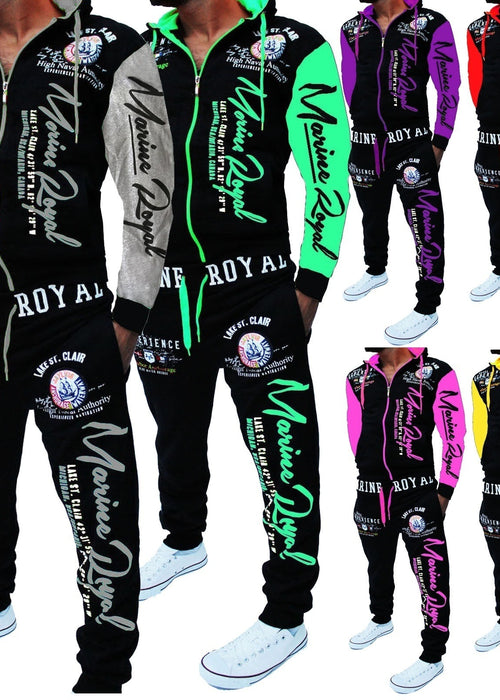 Men Tracksuit 2 Piece Tops and Pants Mens Sweat Suits Set