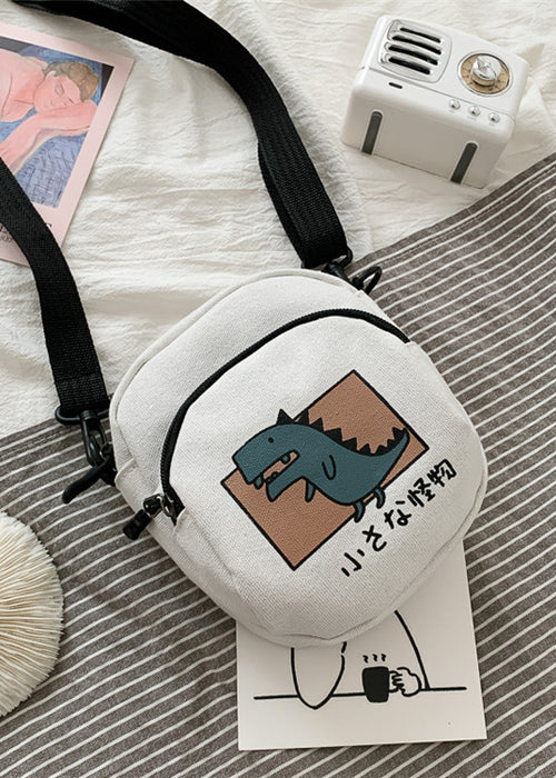 Love Cartoon Canvas Shoulder Bag Men And Women