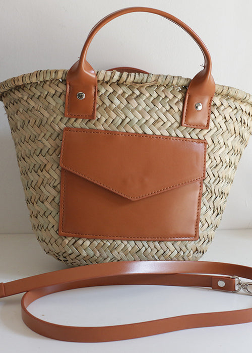 Grass Diagonal Hand-Held Women S Straw Bag