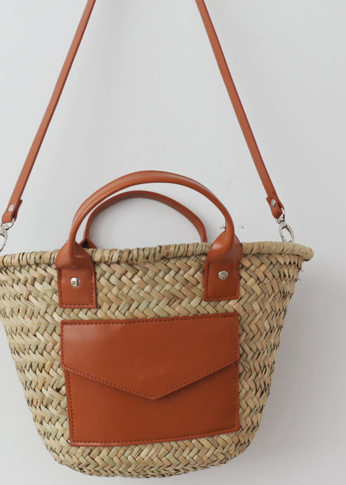 Grass Diagonal Hand-Held Women S Straw Bag