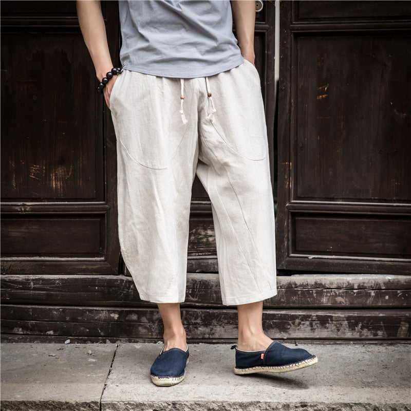 Big Pants Fat Shorts Casual Wide-leg 7-point Pants