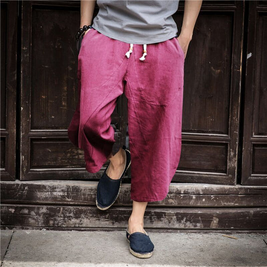 Big Pants Fat Shorts Casual Wide-leg 7-point Pants