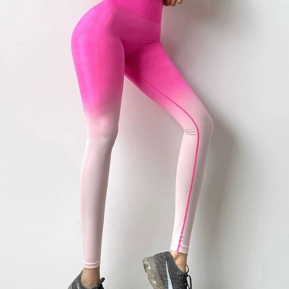 Gradient Fitness Peach Hip Lift Body High Waist Tight Sports Yoga Pants