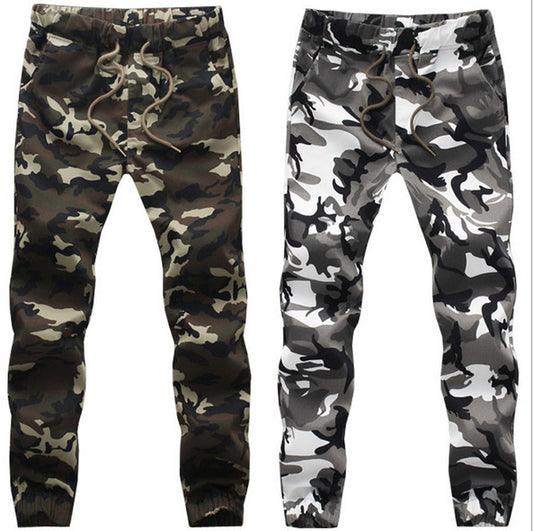 Men'S Camouflage Trousers Couples Tie-Pants Casual Pants