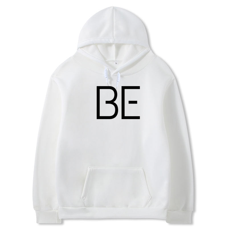 Printed Hoodie BE Letters Men And Women Plus Size Double Hood Sweater Women