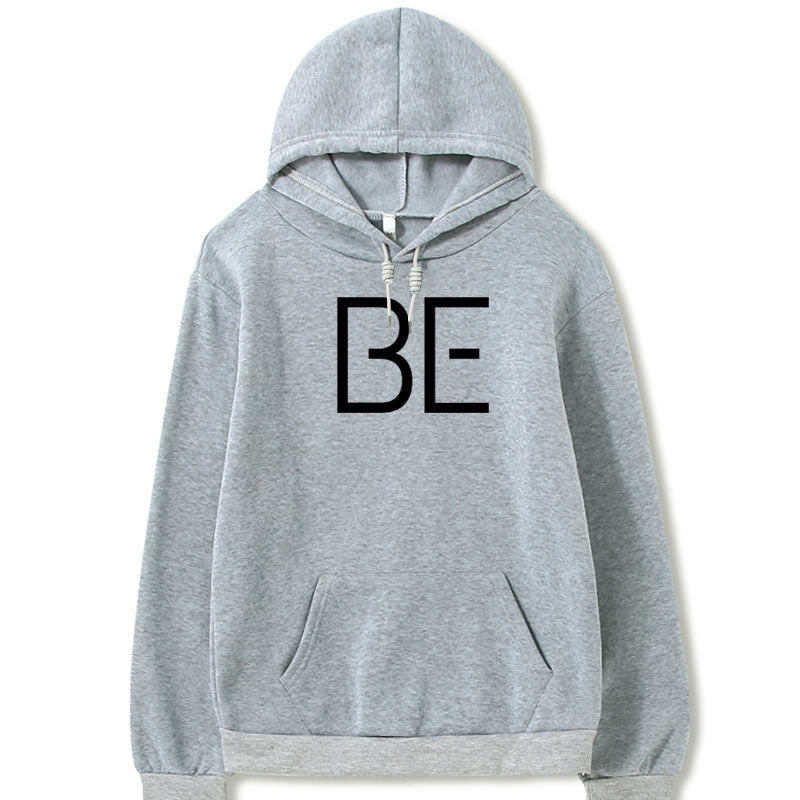 Printed Hoodie BE Letters Men And Women Plus Size Double Hood Sweater Women