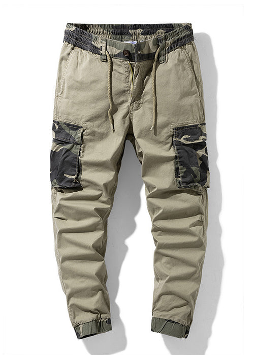 Summer New Khaki Camouflage Print Men Cargo Pants Casual Loose