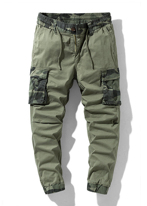 Summer New Khaki Camouflage Print Men Cargo Pants Casual Loose