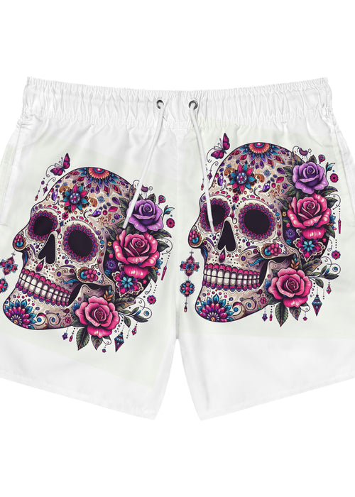 Day of the Dead Swim Trunks