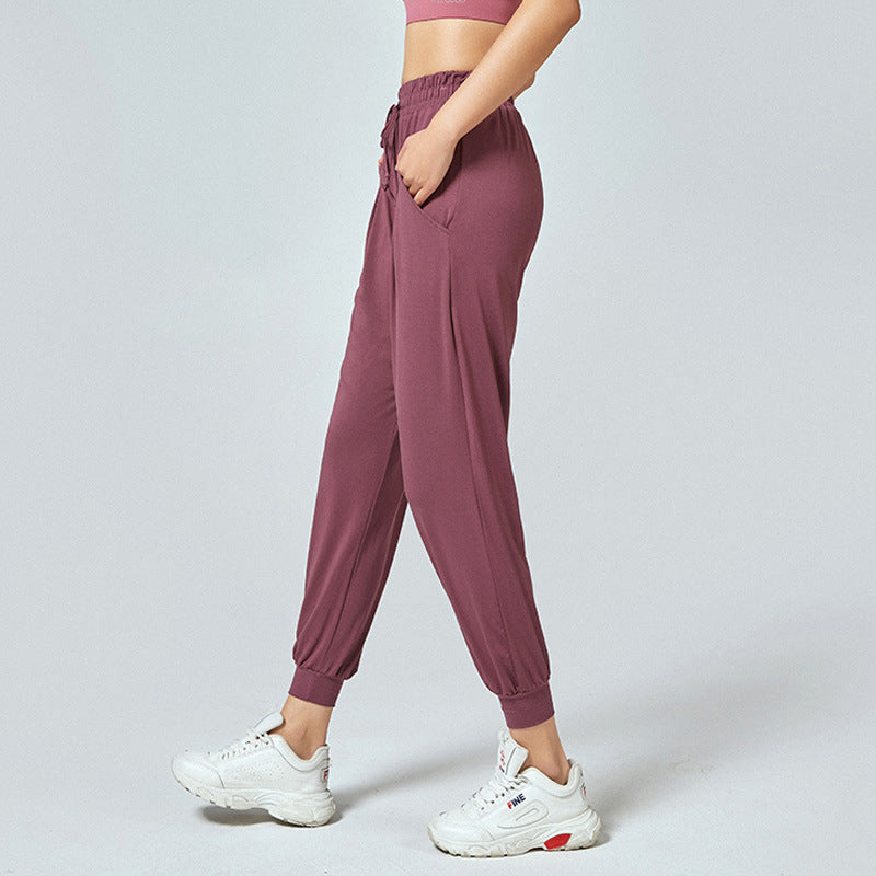 High waist running yoga pants sweatpants