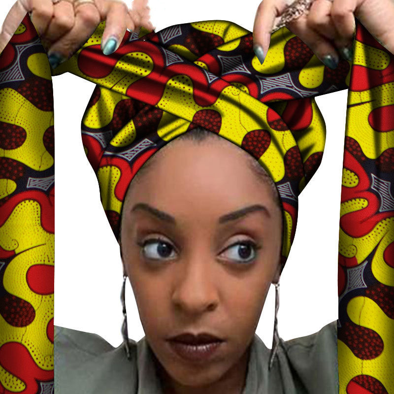 African printed hair accessories