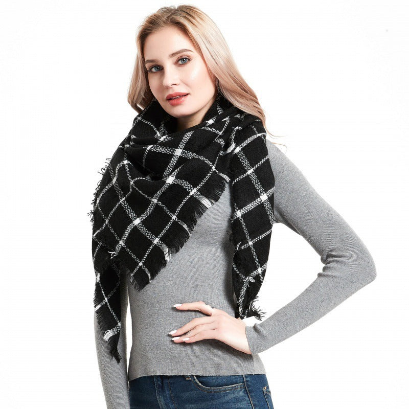 Women's Warm Fashionable Outerwear Shawl