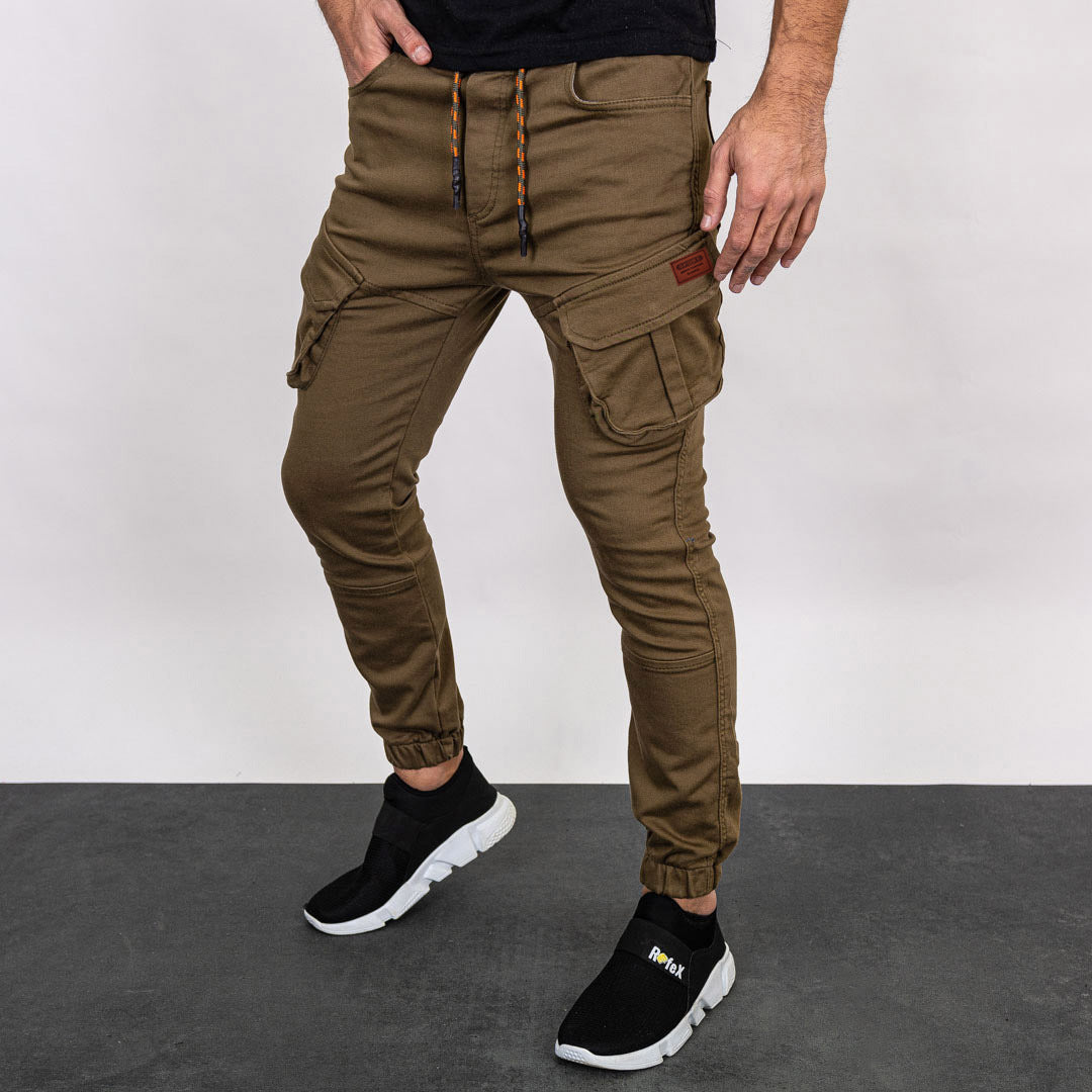 New Style Solid Color Casual Trousers Men's Footwear Overalls