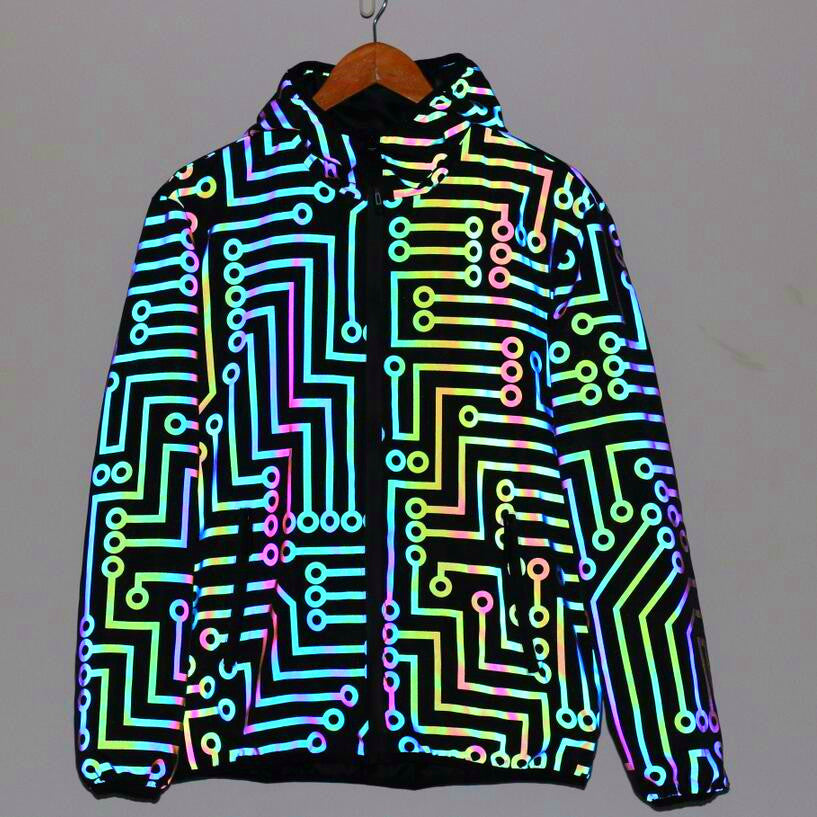 Men And Women Colorful Reflective Jacket