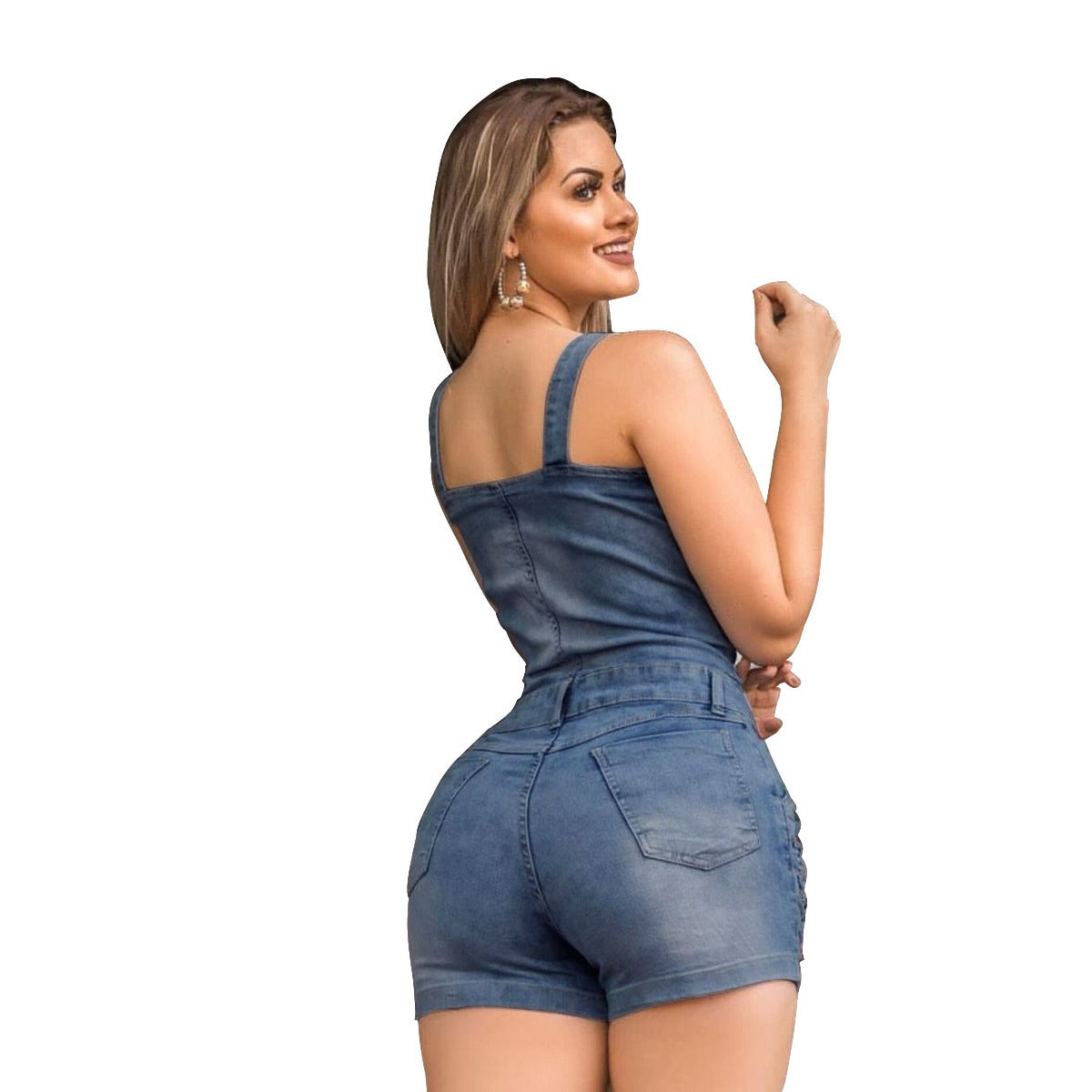 Women's Denim Slimming Jumpsuit