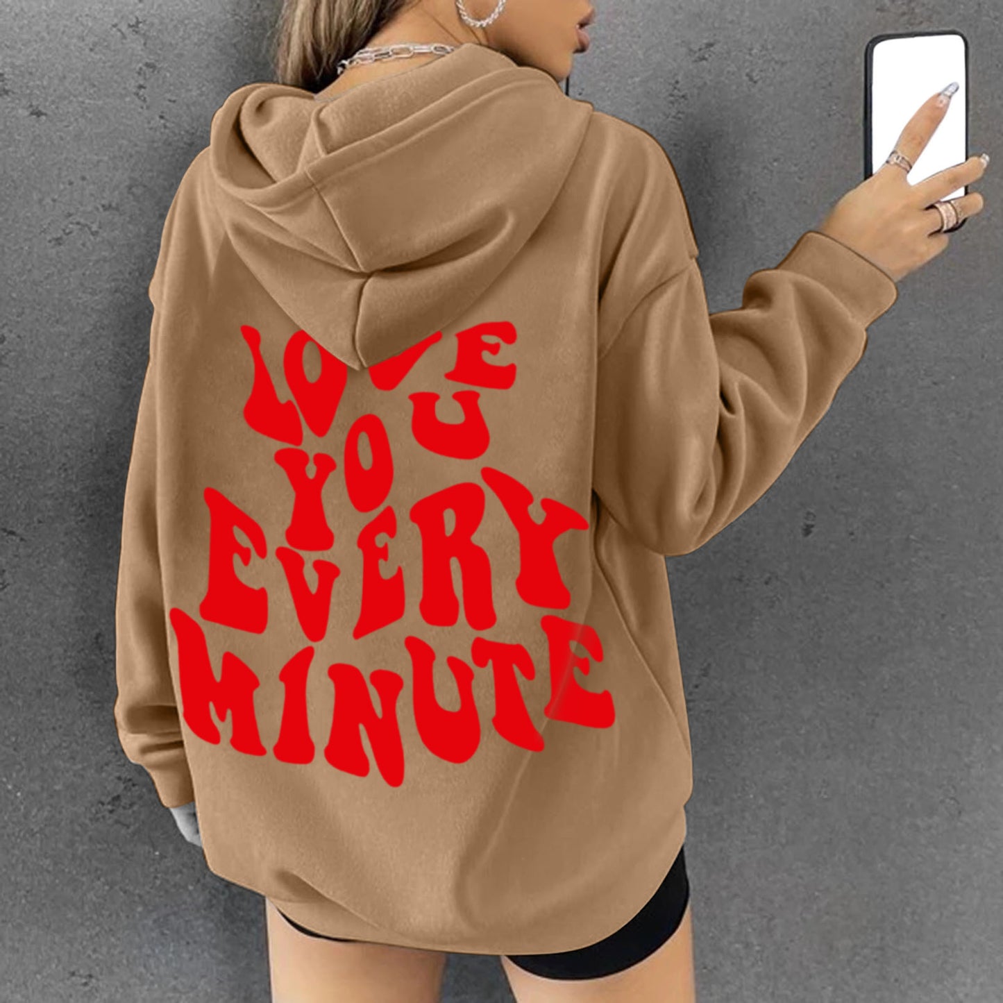 European And American Fashion Women's Hooded Loose Sweater