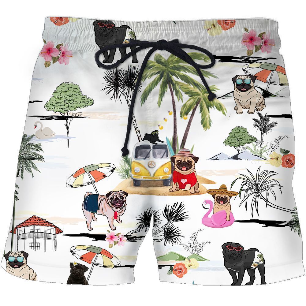 3D Digital Printing Plus Size Shorts Men