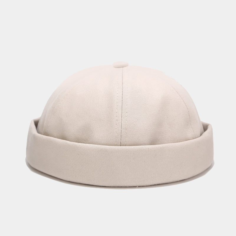 Cotton Retro Solid Color Light Board Landlord Hat Men