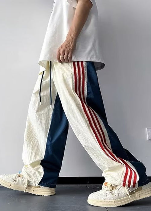 Pants Casual Pants Trousers Ice Silk Quick-drying Three-stripe Track Pants American Style