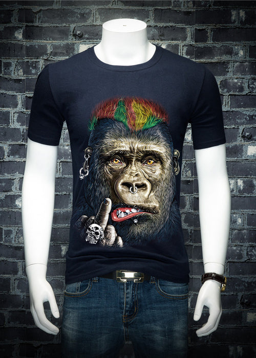 3D short sleeve T-shirt men