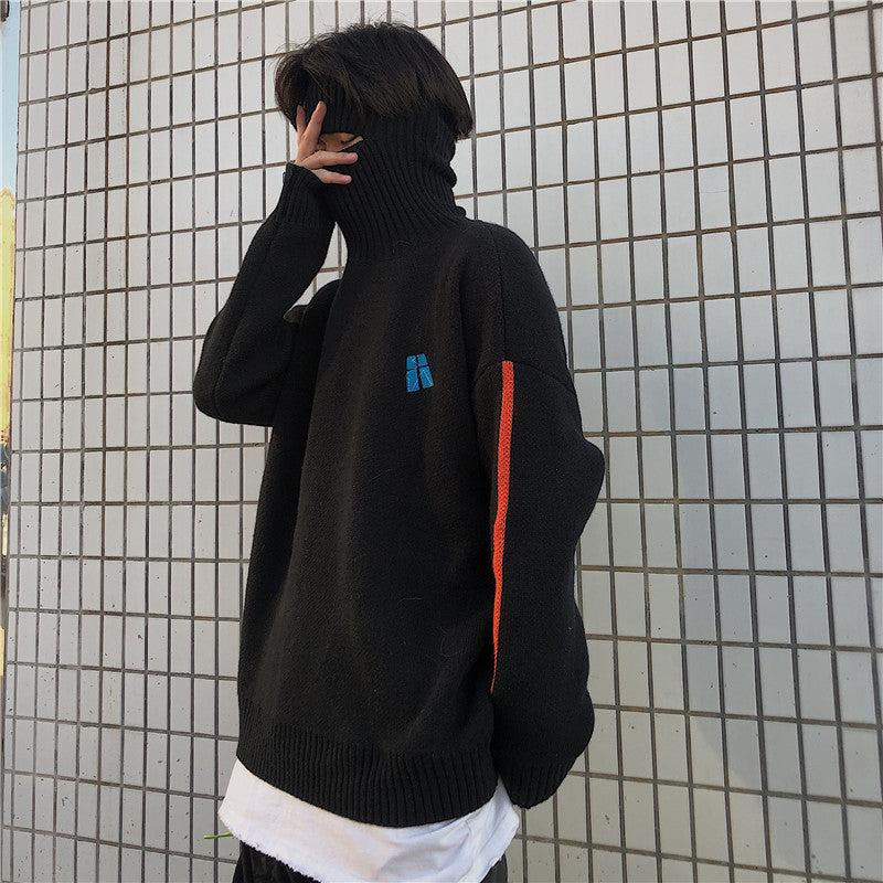 Loose turtleneck pullover