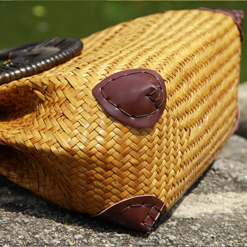 Straw bag women handbag