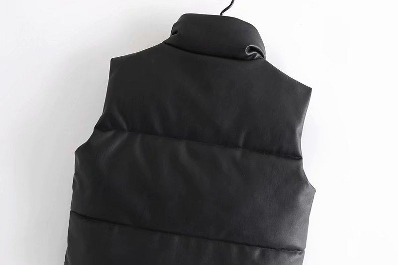 Casual Leather Cotton Vest Jacket