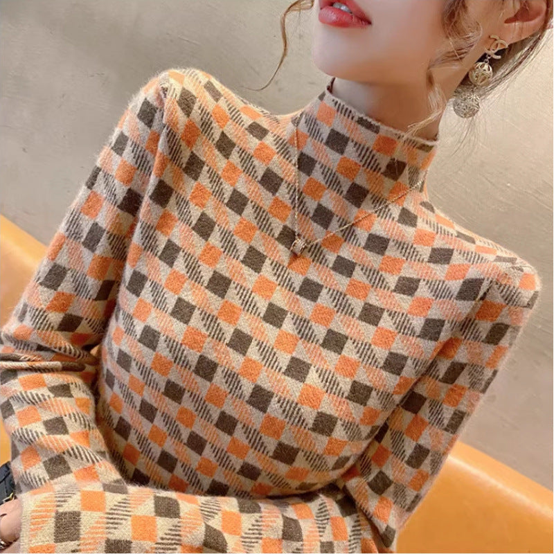 Mock Neck Sweater Bottoming Shirt