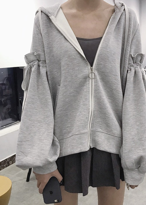 New Spring And Autumn Thin Short Coat Women Loose Korean Version Of All-match Retro Gentle Wind Sweater