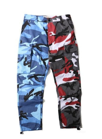 Pants pure cotton camouflage overalls men's casual pants men's and women's athletic pants