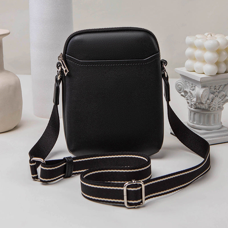 Solid Color Simple Mobile Phone Bags Small Crossbody Shoulder Bag For Women