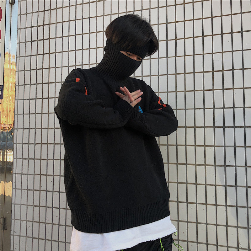 Loose turtleneck pullover