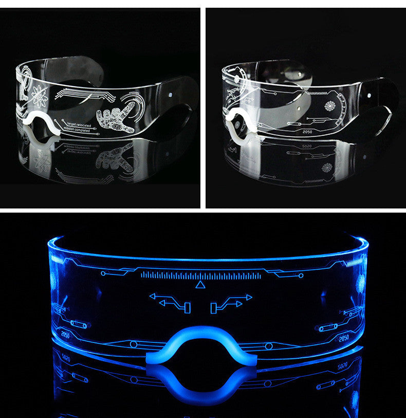 Technology Colorful 3D Luminous LED Glasses Fashion