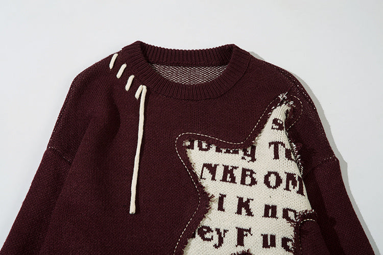 Niche Personality Idle Style Loose Knitwear Autumn And Winter