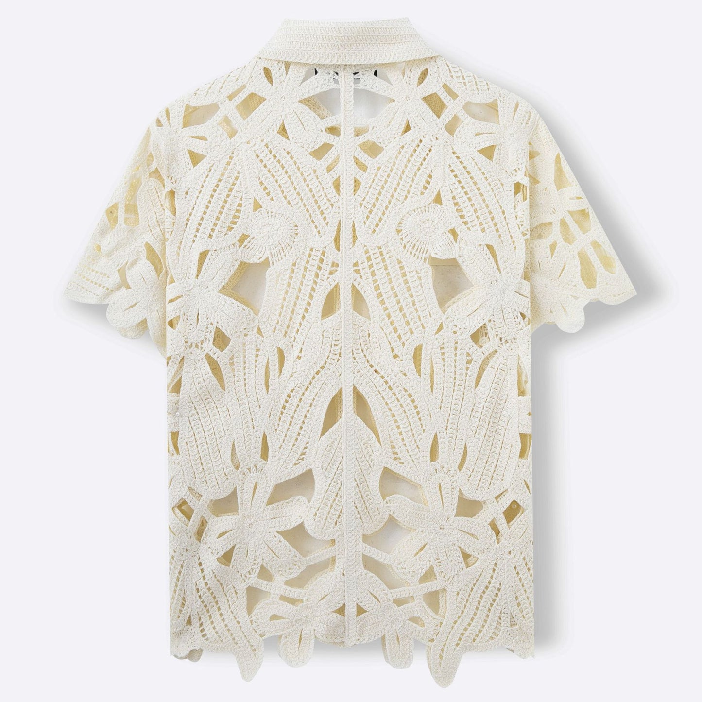 Summer New Hand Crocheting Hollow-out Short-sleeved Sweater Casual