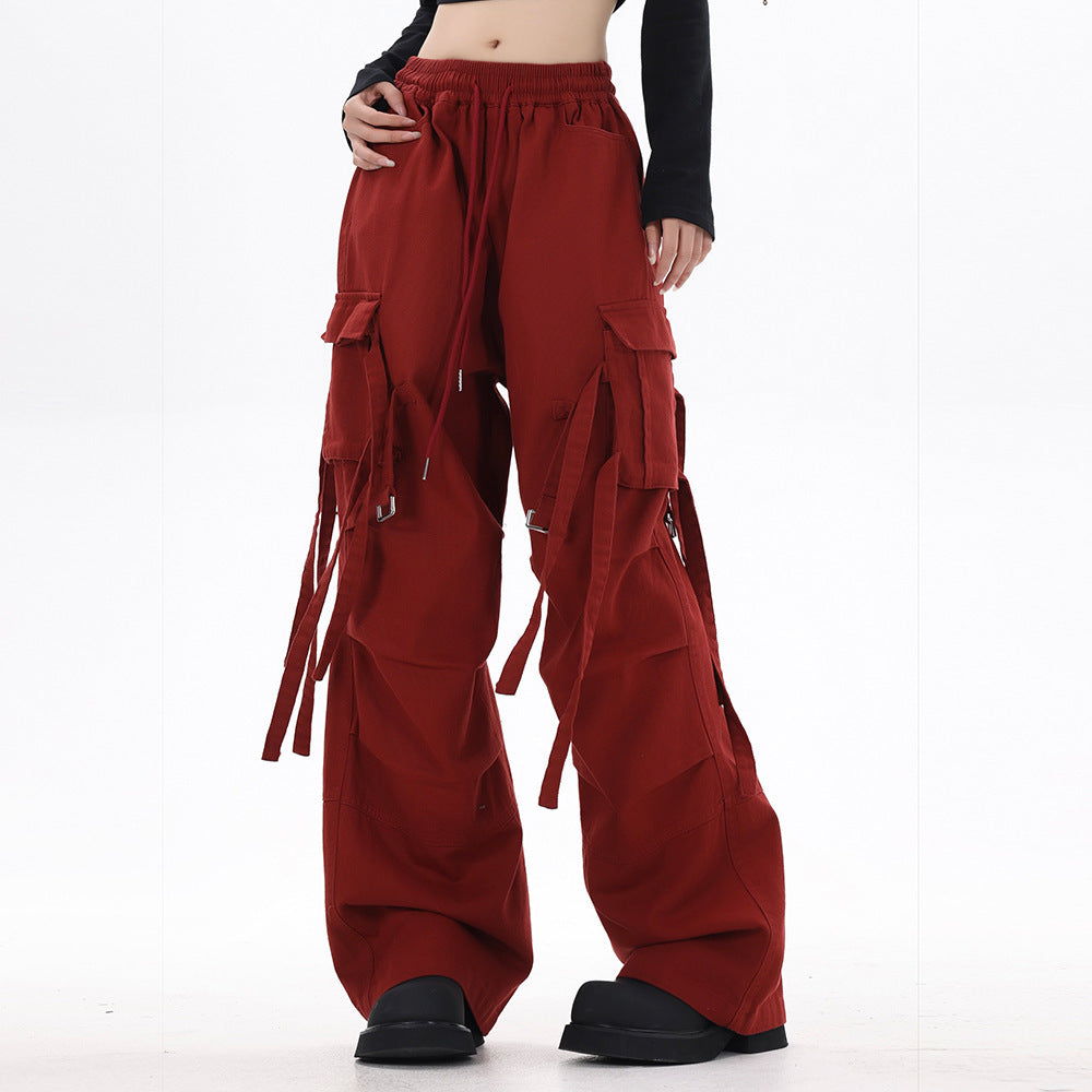 Fashion Loose Casual Wide Leg Mop Pants