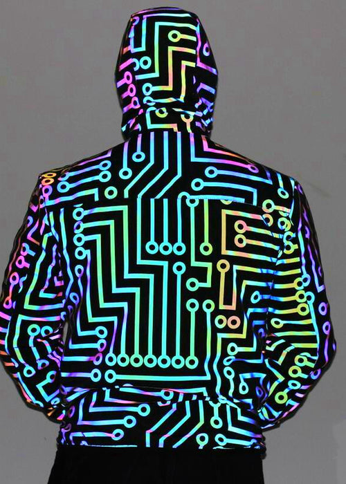 Men And Women Colorful Reflective Jacket