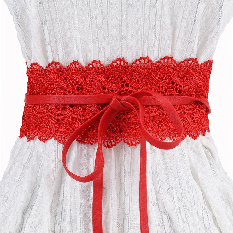 Korean lace fringed chiffon shirt accessories