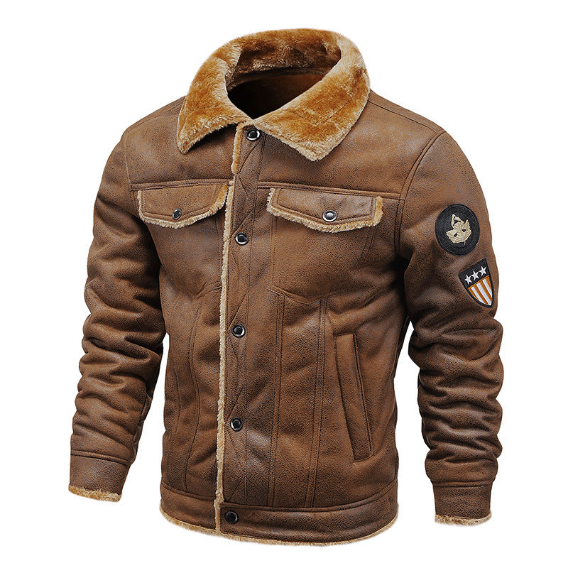 Fleece Lapel Warm And Windproof Men