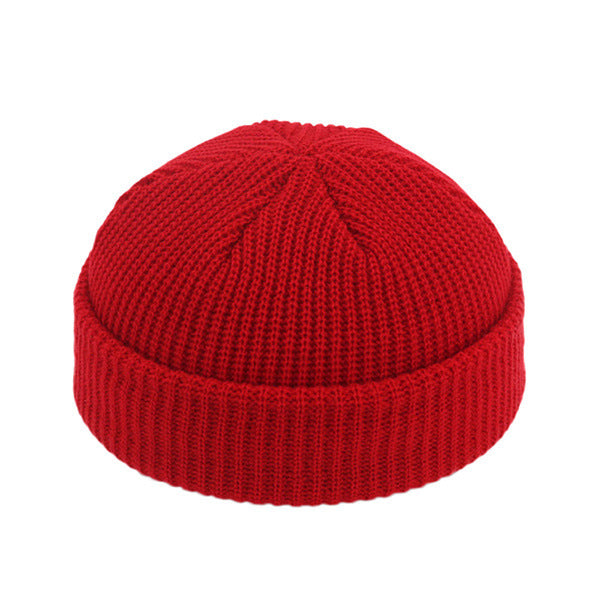 Dome warm short woolen cold hat