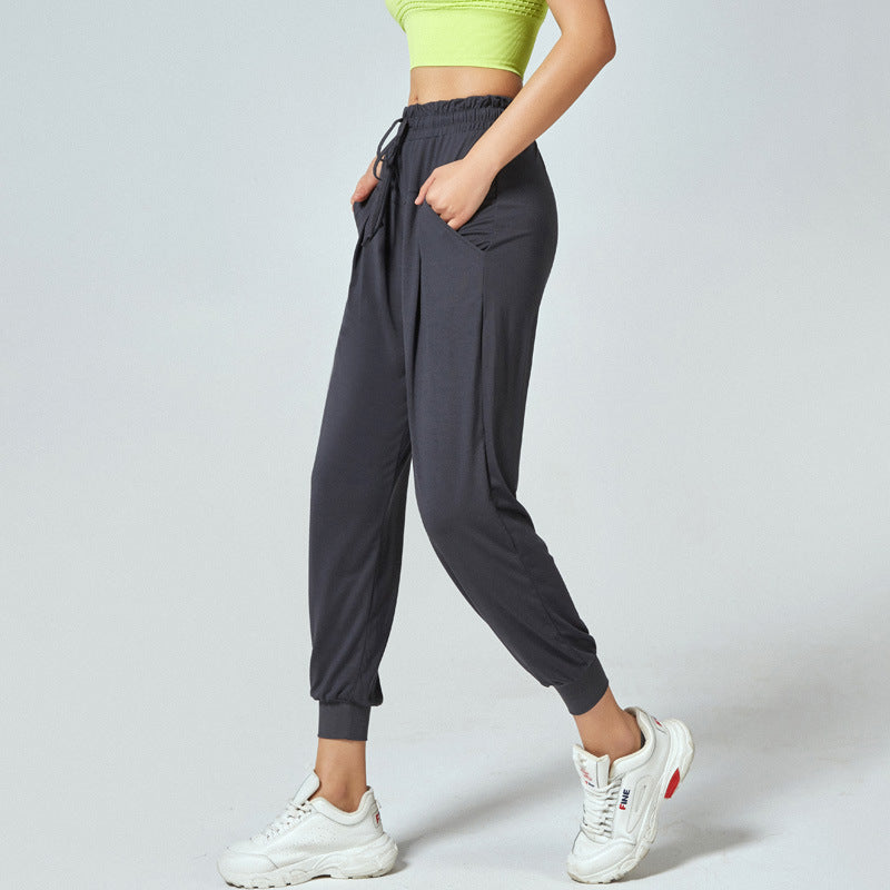 High waist running yoga pants sweatpants