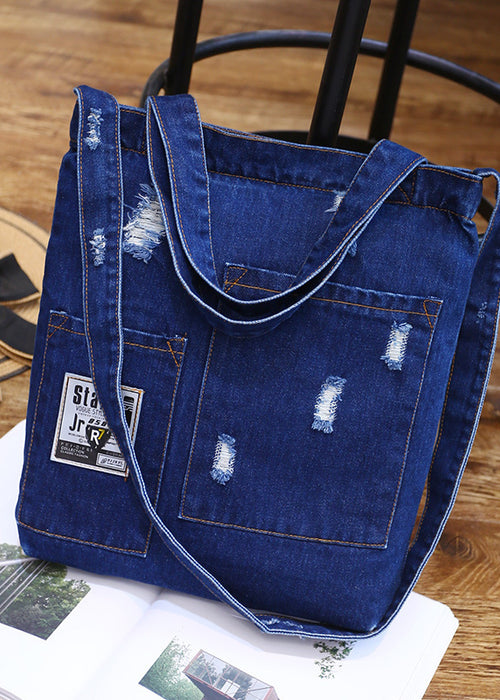 Wholesale new fashion color denim cloth shoulder bags fashion simple dual-purpose Satchel