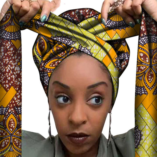 African printed hair accessories