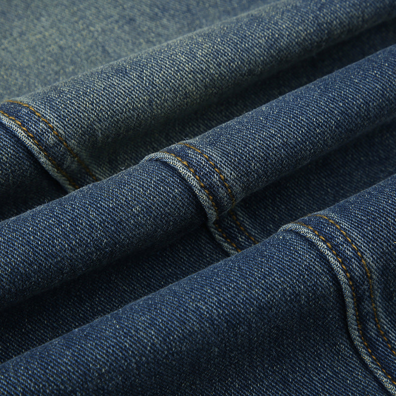 Loose And Simple All-match Denim Trousers Women