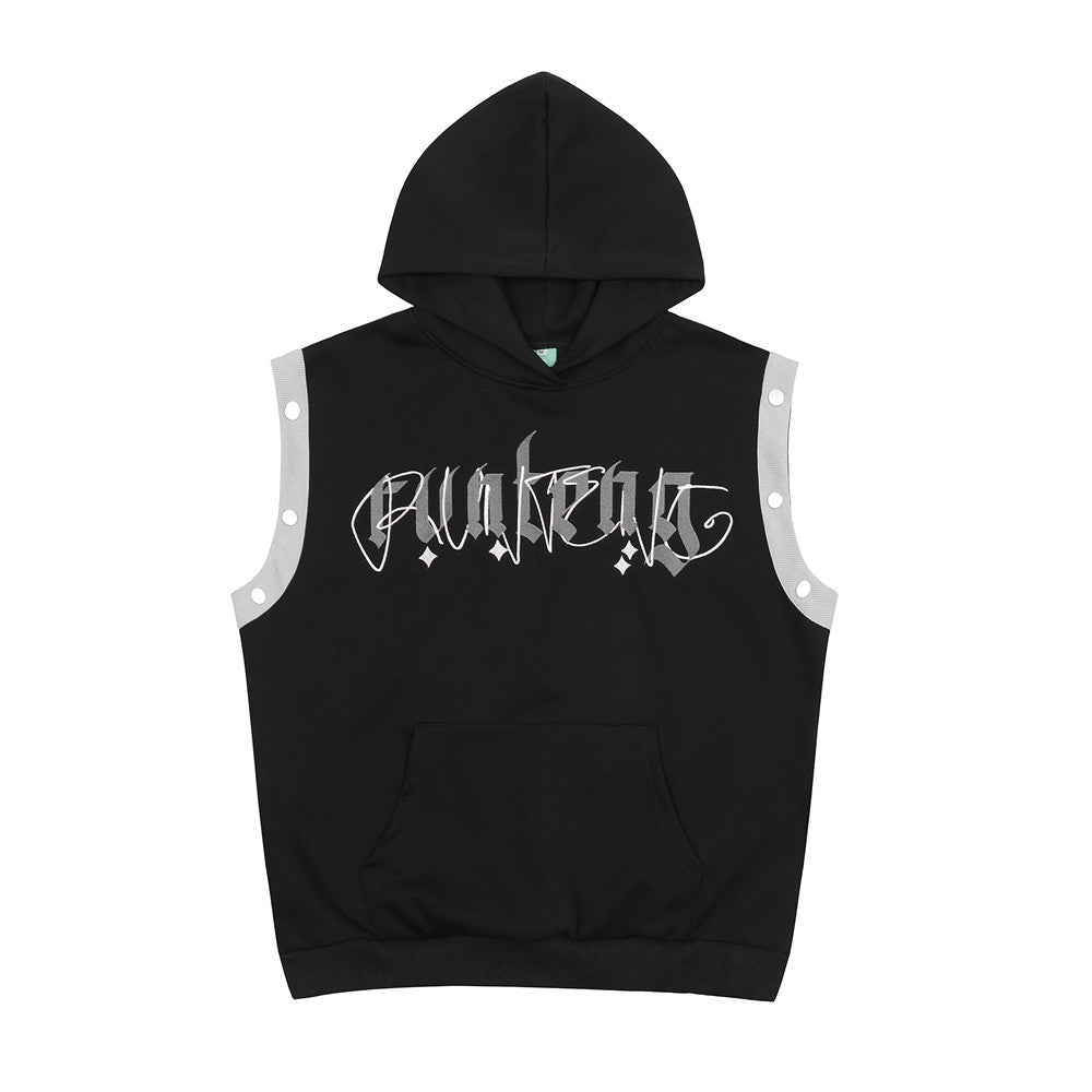 Fashion Letters Printed Hoodie Men