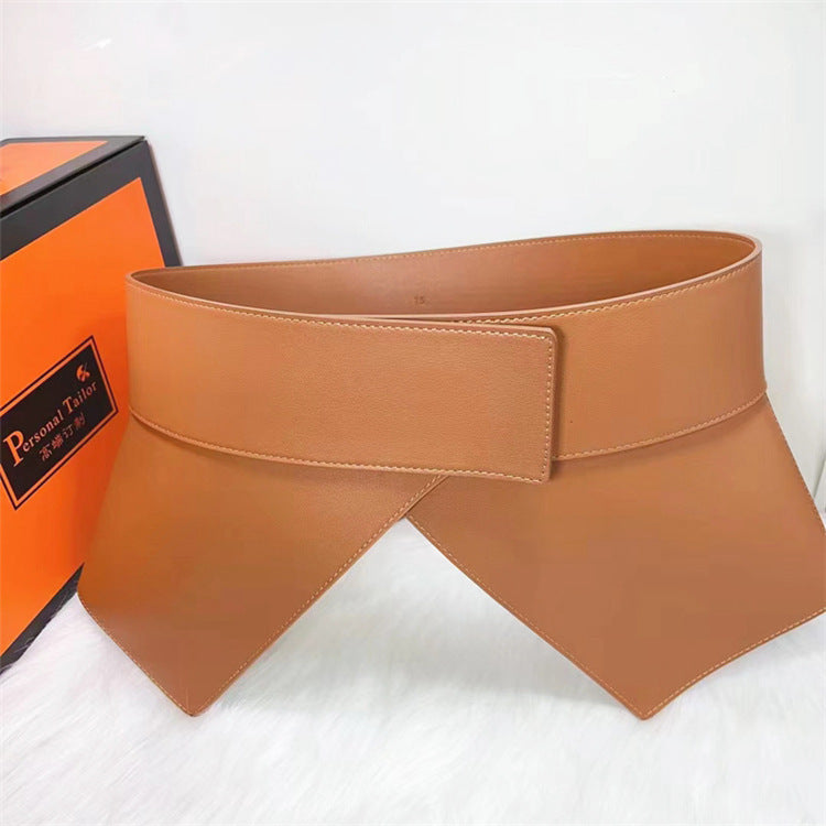 Wide Waist Seal Cowhide Leather Fashion Women's Accessories