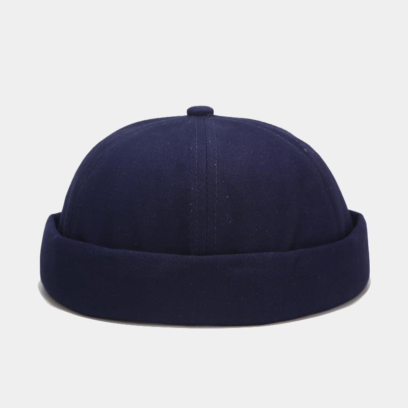 Cotton Retro Solid Color Light Board Landlord Hat Men