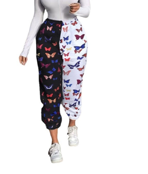 European And American Printed Sports Pants Casual Pants