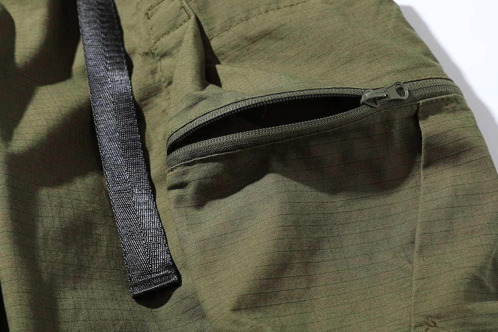 Multi-pocket Cargo Pants Men's Outdoor Pleats